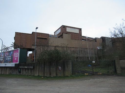 Cockerill Sambre, Groupe Arcelor, Site D’Ougrée, Ougrée, Belgien, Ansicht von der N90 Quai Mickiels Kreuzung Rue Ferdinand Nicolay