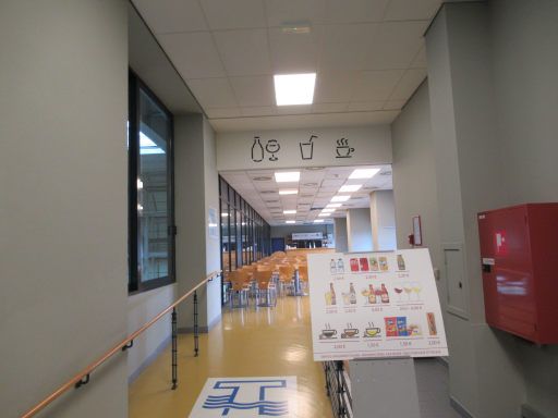 Schiffshebewerk Strépy-Thieu, Besichtigung Ausstellung, Belgien, Kantine mit Essen und Getränke