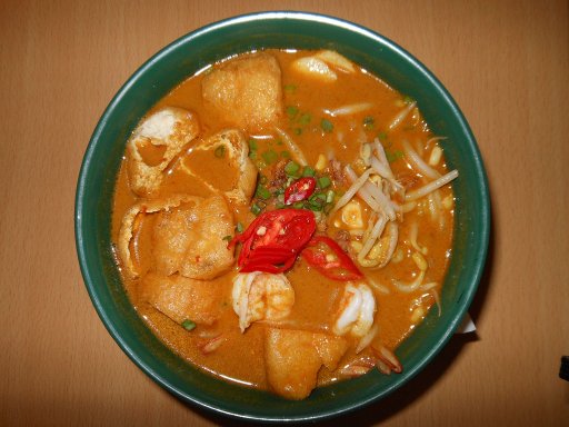 Bandar Seri Begawan, Brunei Darussalam, Big Papa Restaurant, Curry Laksa 4,– BND