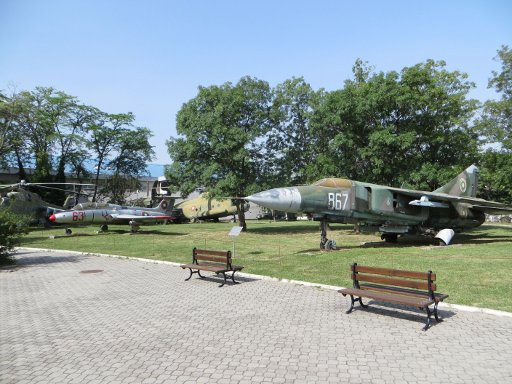 The National Museum of Military History, Sofia, Bulgarien, alte Kampfflugzeuge