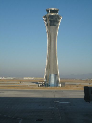 Beijing Capital International Airport Terminal 3, Peking, China, Kontrollturm