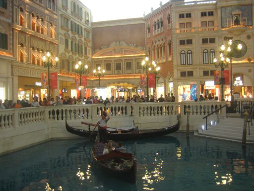 The Venetian, Macau, Macao, China, Gondelfahrten