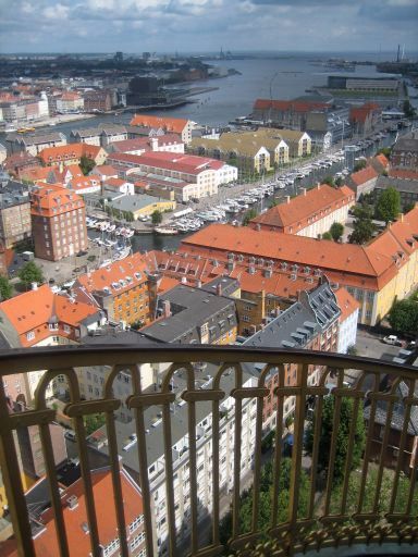 Kopenhagen, Dänemark, Ausblick von der Vor Frelsers Kirche