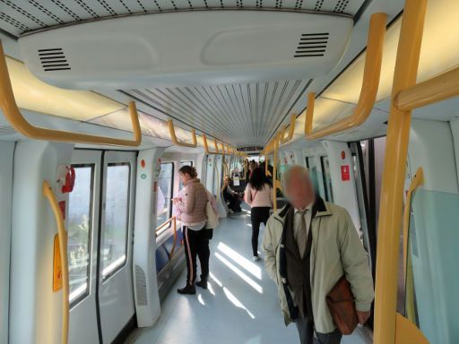 Kopenhagen, Dänemark, Copenhagen Metro, Metro Fahrgastraum