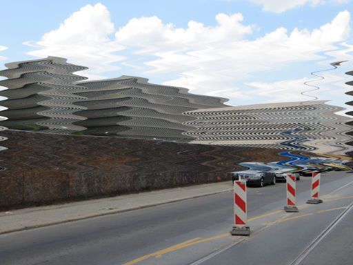 Berlin Deutschland, BND Bundesnachrichtendienst, Ansicht Chausseestraße Richtung Stadtauswärts