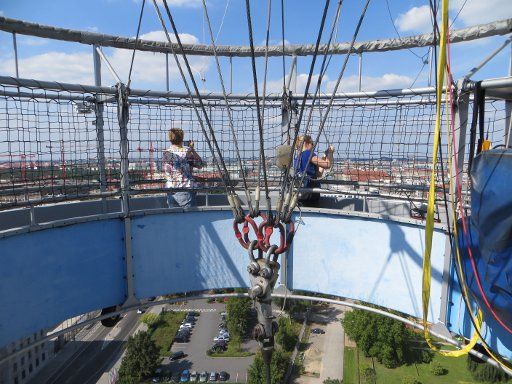 Berlin Hi–Flyer, Berlin, Deutschland, Aussicht auf die Gondel