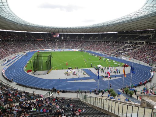 ISTAF 2013, Olympiastadion, Berlin, Deutschland, Sicht vom Oberring Block 18