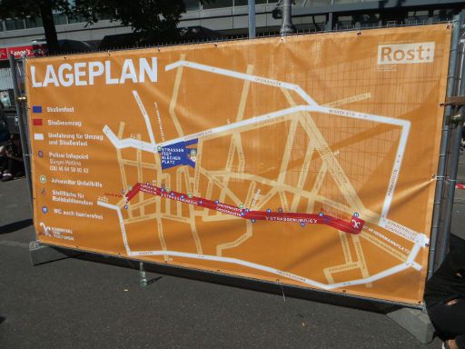 Berlin Deutschland, Karneval der Kulturen 2015, Lageplan