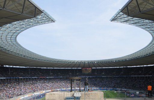 Olympiastadion, Berlin, Deutschland, Stadion Westansicht