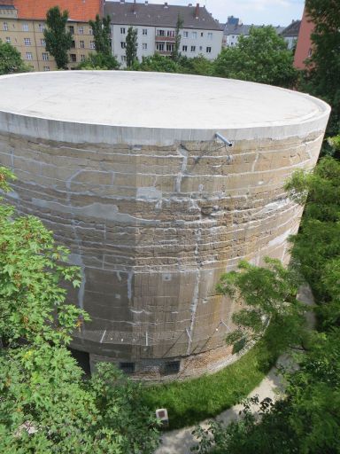 Berlin Deutschland, Schwerbelastungskörper, Ansicht vom Aussichtsturm auf den Schwerbelastungskörper