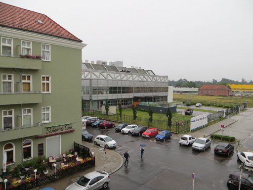 Berlin, Deutschland, Sommerwetter, Siemensstadt mit Regenwetter im Sommer 2013