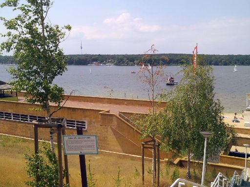 Berlin, Deutschland, Strandbad Wannsee, Blick auf den Wannsee