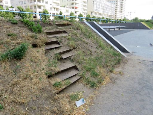 Berlin, Deutschland, Tilla-Durieux-Park, Aufgang zur Rasendüne