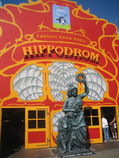 Berlin, Deutschland, Oktoberfest am roten Rathaus, 2009, Eingang  Hippodrom