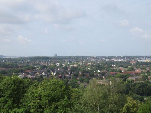 Halde Beckstraße, Bottrop, Deutschland, Ausblick vom Fußweg