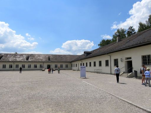 Dachau, Deutschland, KZ Gedenkstätte, ehemaliges Wirtschaftsgebäude heute Museum