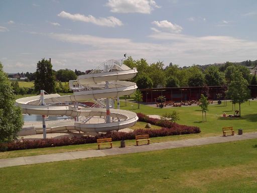 Freibad Cossebaude, Dresden, Deutschland, Wasserrutsche