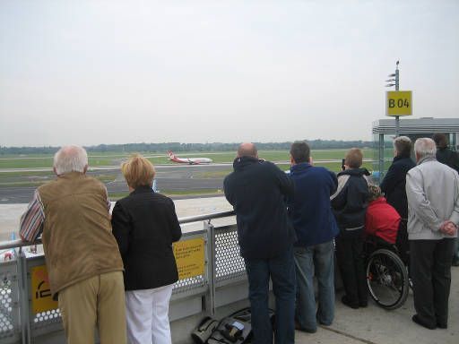 Düsseldorf, Deutschland, Flughafen DUS Airport, Besucherterrasse