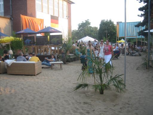 Düsseldorf, Deutschland, Treibgut Strandbar