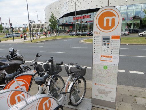 Essen, Deutschland, Mietfahrrad Station metropolradruhr Germany