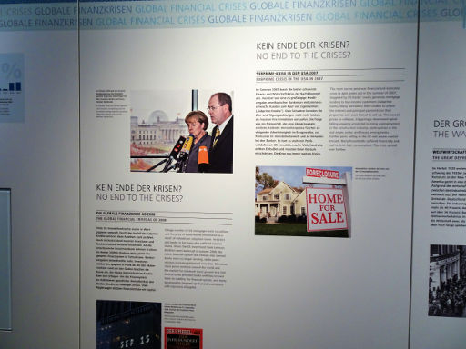 Geldmuseum der Deutschen Bundesbank, Frankfurt am Main, Deutschland, Subprime Krise in den USA 2007 / 2008