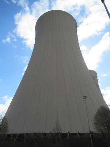 Kernkraftwerk Grohnde Rückbau, Emmerthal, Deutschland, Kühlturm