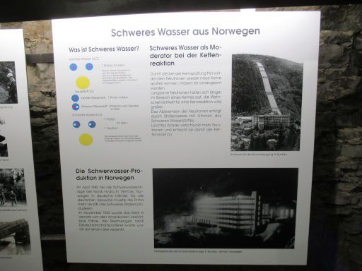 Atomkeller Museum, Haigerloch, Deutschland, Schweres Wasser aus Norwegen