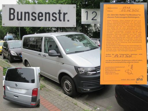 Abgestelle Schrottfahrzeuge, PKW, Abfall, Hannover, Deutschland, Volkswagen Transporter, ohne Kennzeichen in der Bunsenstra&szlig;e 12, 30163 Hannover im Juni 2026