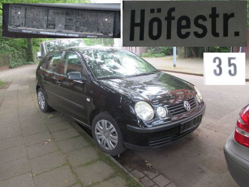 Abgestelle Schrottfahrzeuge, PKW, Abfall, Hannover, Deutschland, Volkswagen Polo, ohne Kennzeichen in der H&ouml;festra&szlig;e 35, 30163 Hannover im Juni 2026