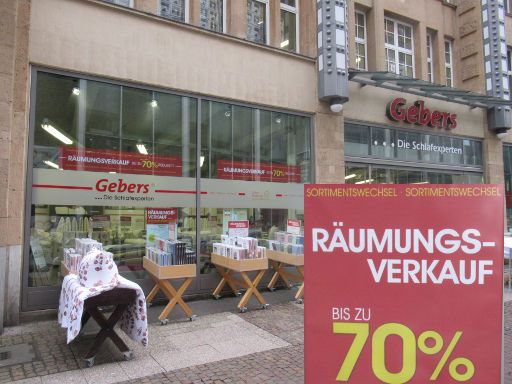 Einkaufen, Hannover, Deutschland, Gebers® in der Seilwinderstraße 4, 30159 Hannover im Oktober 2023