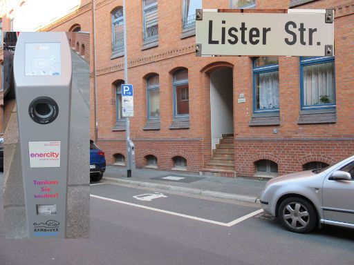 Elektromobilität Ladestationen, Hannover, Deutschland, enercity Ladesäule Lister Straße, 30519 Hannover, 1 × Typ 2 (4,2 kW)