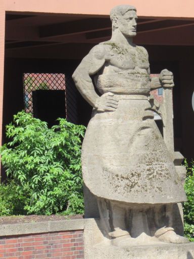 Hanomag Hannoversche Maschinenbau AG, Hannover, Deutschland, Skulptur eines „Hammermanns“