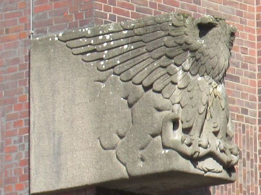 Hanomag Hannoversche Maschinenbau AG, Hannover, Deutschland, Adler Skulptur an der Fassade