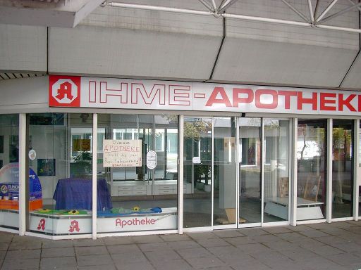 Ihme-Zentrum, Hannover, Deutschland, Ihme Apotheke im Oktober 2004 geschlossen