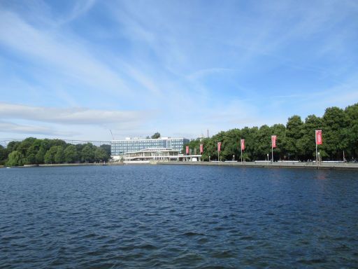 Maschsee, Hannover, Deutschland, Nordufer mit Promenade im Juli 2025