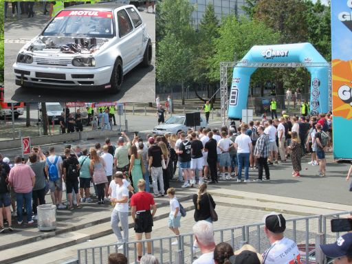 PS Days 2025, Hannover, Deutschland, Beschleunigungsrennen auf der L8Night Showstrecke