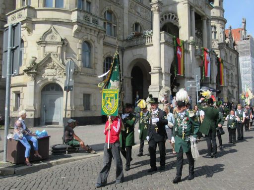 Schützenausmarsch und Schützenfest 2025, Hannover, Deutschland, Start Schützenausmarsch Neues Rathaus, 30159 Hannover