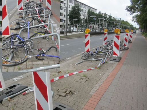 Sicherheit – Kriminalität, Hannover, Deutschland, Unfallstelle Podbielskistraße / Straßenbahnhaltestelle Klingerstraße im September 2025