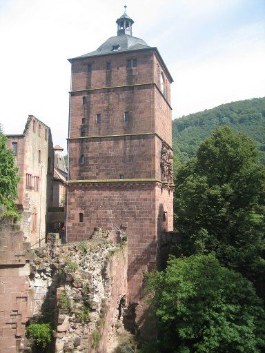 Heidelberg, Deutschland, Schloss Heidelberg, Turm / Haupttor