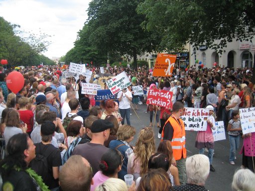 Karneval der Kulturen, 2011, Berlin, Deutschland, Demonstration beim Straßenumzug