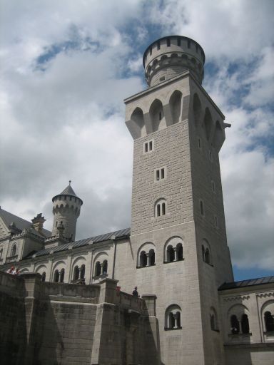 Schloss Neuschwanstein und Hohenschwangau, Hohenschwangau, Deutschland, Schloss Neuschwanstein  Burgturm