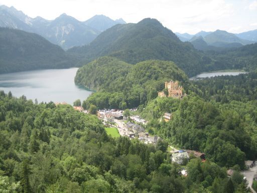 Schloss Neuschwanstein und Hohenschwangau, Hohenschwangau, Deutschland, Alpsee