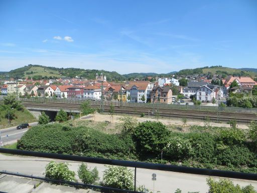 Mercure Hotel Bensheim (geschlossen), Deutschland, Zimmer 415 mit Ausblick Richtung Bahnstrecke und Zentrum