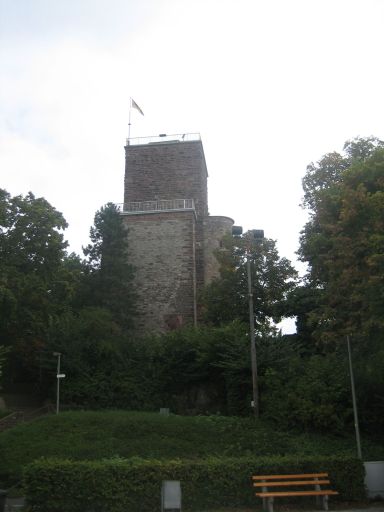 Karlsruhe, Deutschland, Turm der Burganlage aus dem 11. Jahrhundert