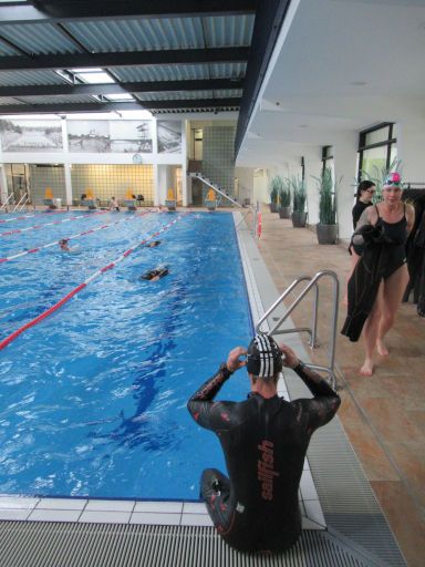 sailfish Swim Tour 2026, K&ouml;ln, Deutschland, reservierte Bahn zum Testschwimmen