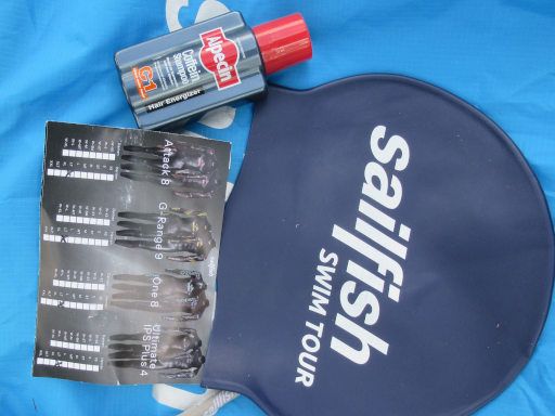 sailfish Swim Tour 2026, K&ouml;ln, Deutschland, Alpecin Coffein Shampoo 75 ml, &Uuml;bersicht getestete Anz&uuml;ge und Schwimmkappe