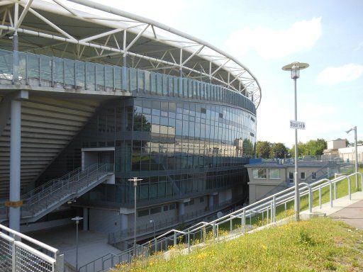 Red Bull Arena Fußball Stadion, Leipzig, Deutschland, Zugang zum Stadion