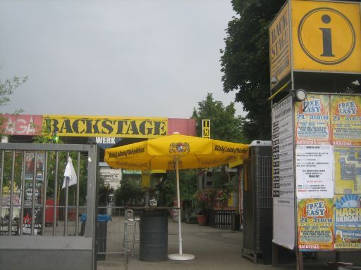 München, Deutschland, Nachtleben, Backstage mit Nachtbiergarten