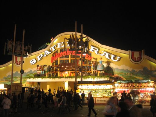 München, Deutschland, Oktoberfest 2008, Spatenbräu Festhalle Ochsenbraterei