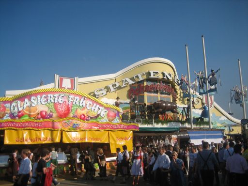 München, Deutschland, Oktoberfest 2009, Spatenbräu Festhalle Ochsenbraterei